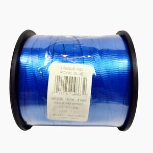 Unique 500 YDS Royal Blue Crimped Curling Ribbon Party Supply Sealed New